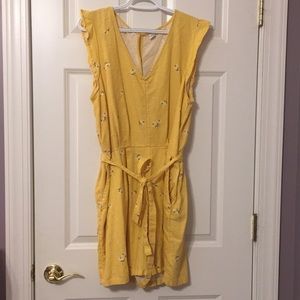 Yellow Floral Romper